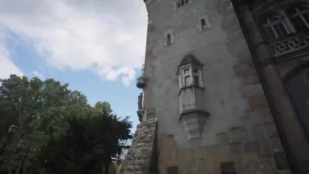 匈牙利布达佩斯Vajdahunyad城堡 — 图库视频影像