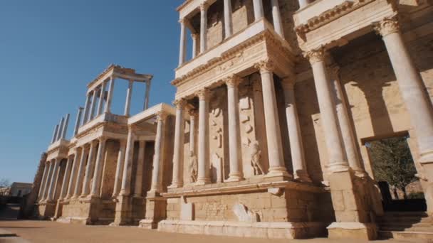 Roman Theatre Merida Extremadura Badajoz Spain — Stock Video