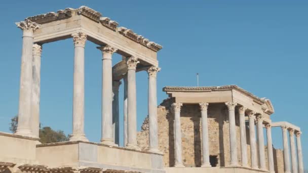 Римський Театр Мериді Екстремадура Бадахос Іспанія — стокове відео