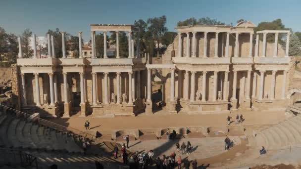 Teatro Romano Merida Spagna — Video Stock