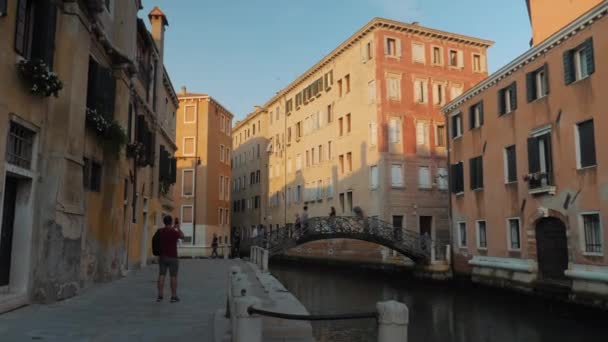 Venedik Şehri Kültür Sanattan Zevk Almak Için Inanılmaz Bir Şehir Stok Çekim 