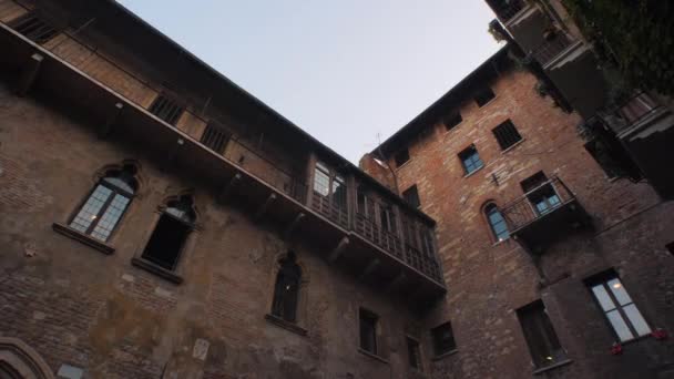 Balconul Julietei Din Verona — Videoclip de stoc