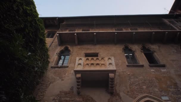 Balconul Julietei Din Verona — Videoclip de stoc