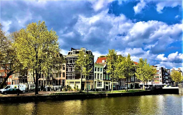 Canals Amsterdam Canal Houses Water Holland Amsterdam — Stock fotografie