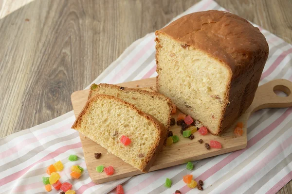 Sweet muffins with candied fruit — Stock Photo, Image