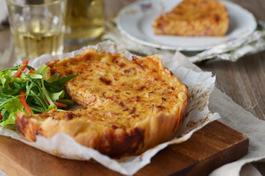 Quiche Lorraine pastırma ile