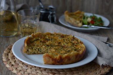 Quiche Lorraine pırasa ile