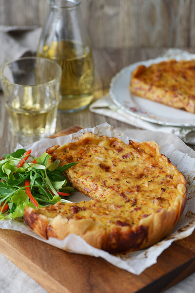 France - Quiche Lorraine with bacon