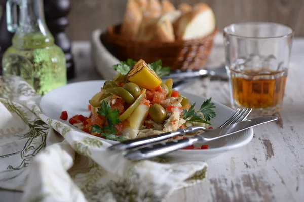 Tagine with fish — Stock Photo, Image