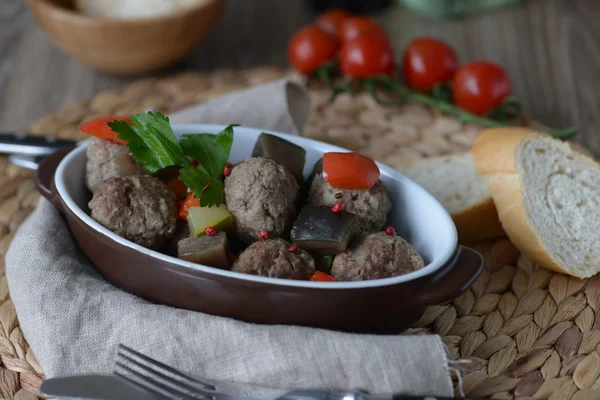 Boulettes de viande aux légumes — Photo