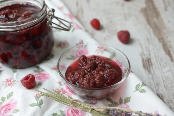 Himbeermarmelade — Stockfoto