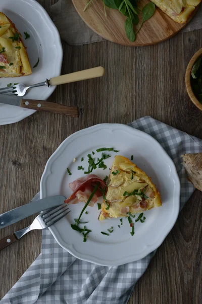 Casserole with bacon — Stock Photo, Image