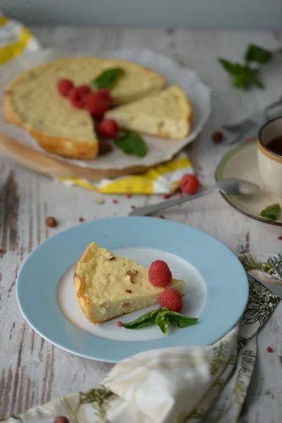 Bakade ostmassa — Stockfoto