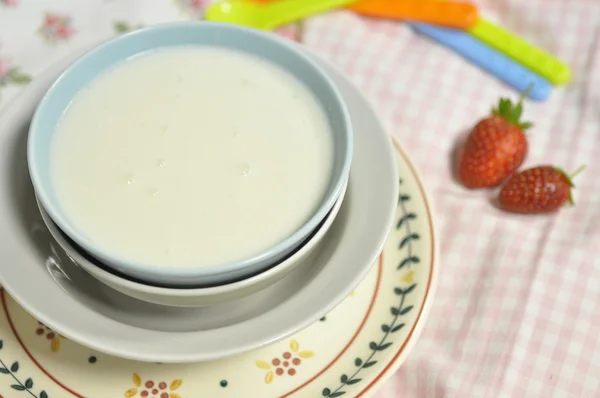 Porridge de riz au fromage à la crème — Photo