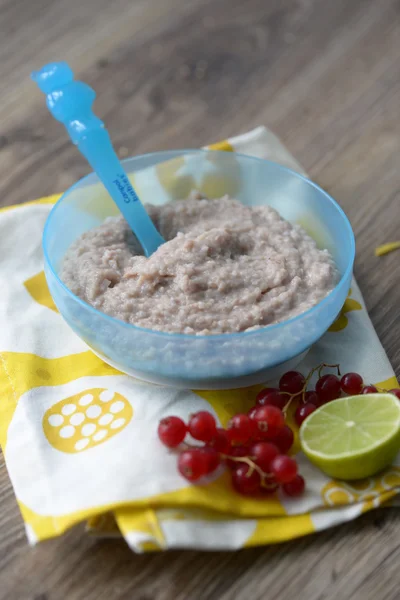 Riso bollito con carne — Foto Stock