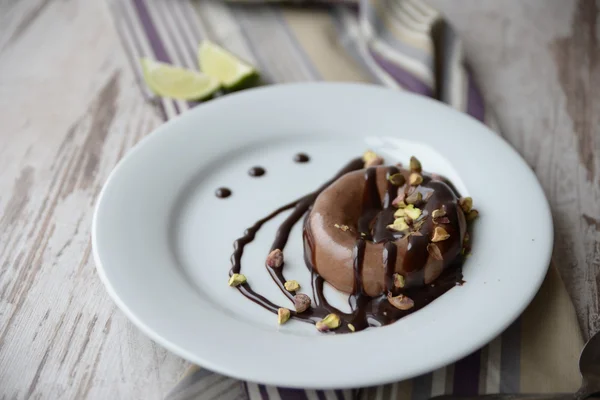 Panna cotta chocolat — Photo