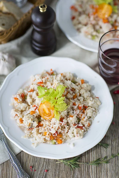 Arroz con pollo (2 ) — Foto de Stock