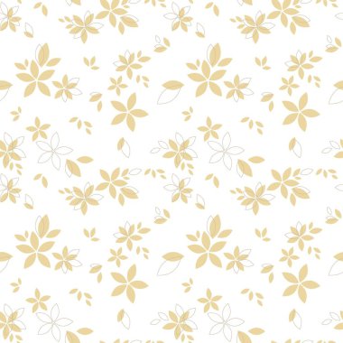 Çiçeksiz desen. Vektör çizimi. Tekstil, duvar kağıdı, arkaplan yüzeyleri için.