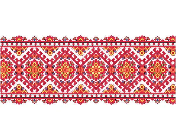 Ukrainian embroidery 1 — Stock Vector