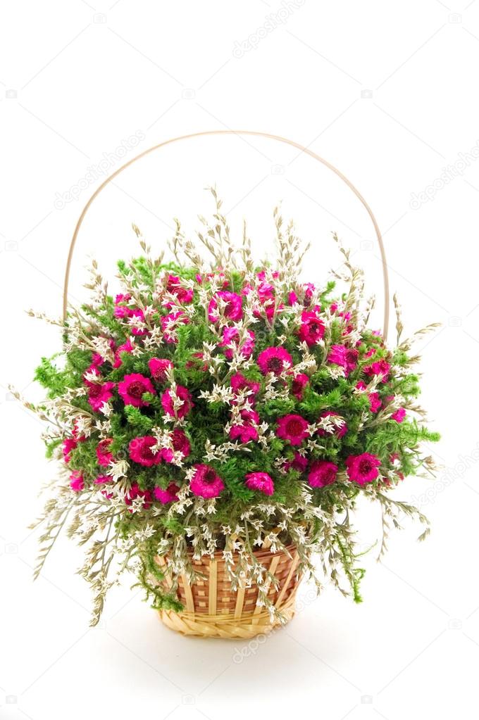 beautiful bouquet of dry flowers