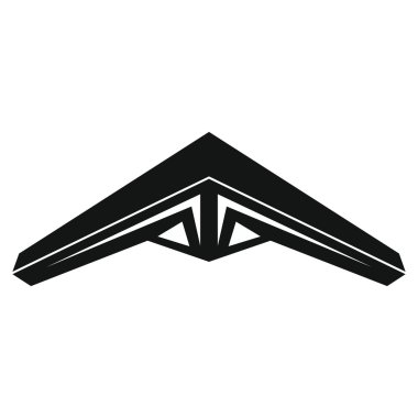 Drone vektör simge siyah stil içinde