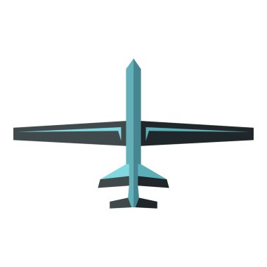 Düz stil dron vektör simgesi
