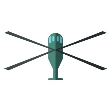 Drone vector icon in flat style clipart