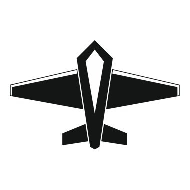 Drone vektör simge siyah stil içinde