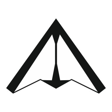 Drone vektör simge siyah stil içinde