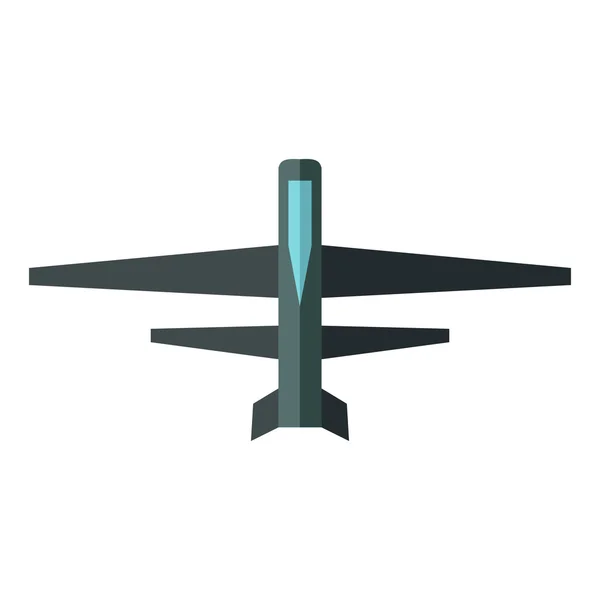 Ícone de vetor de drone em estilo plano — Vetor de Stock