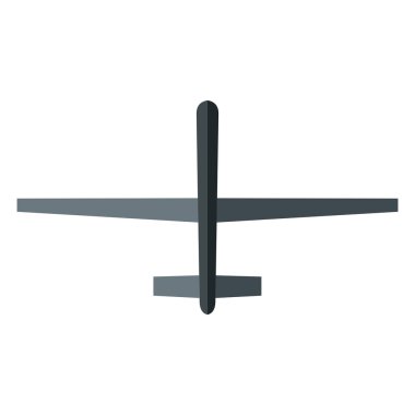 Düz stil dron vektör simgesi