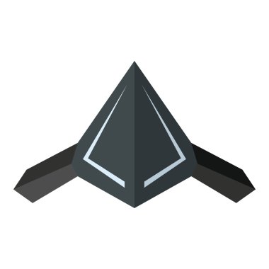 Düz stil dron vektör simgesi