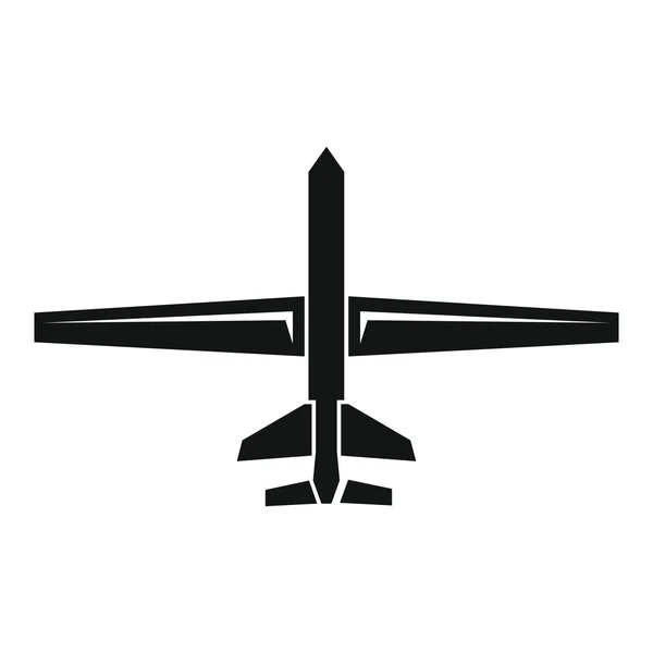 Ícone de vetor de drone em estilo preto — Vetor de Stock