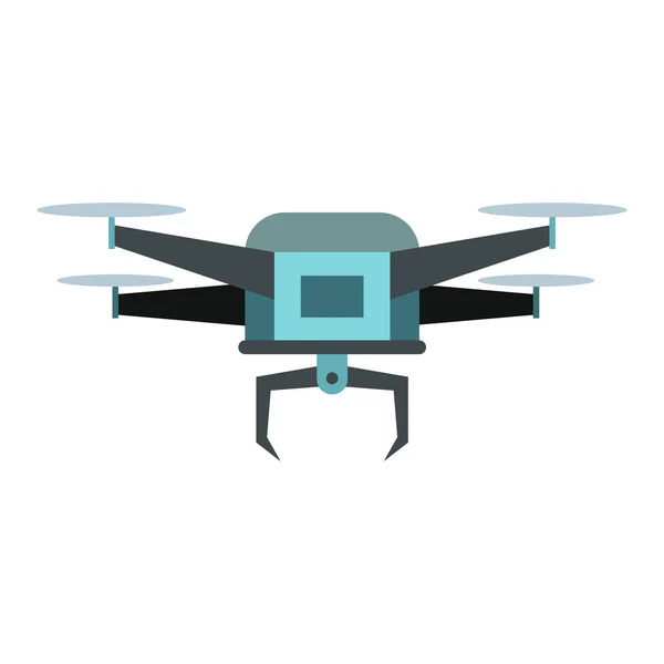 Ícone de vetor de drone em estilo plano — Vetor de Stock