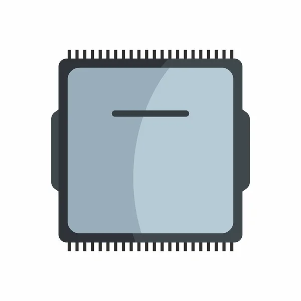 Icono de hardware plano cpu para el diseño del servicio de reparación — Vector de stock