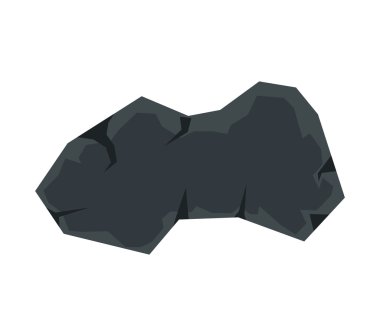 Beyaz arka plan çizgi film taş