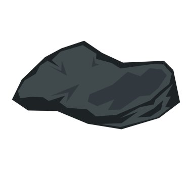 Beyaz arka plan çizgi film taş