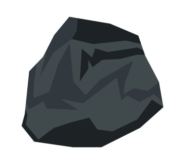 Beyaz arka plan çizgi film taş