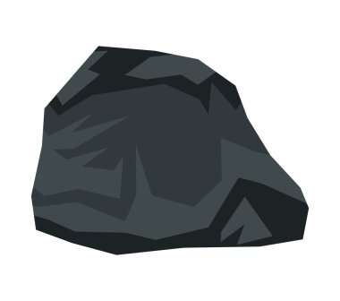 Beyaz arka plan çizgi film taş