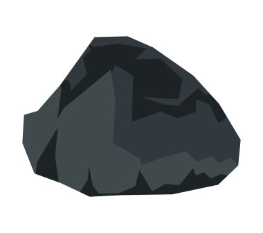 Beyaz arka plan çizgi film taş