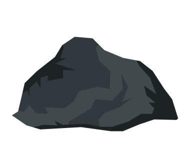 Beyaz arka plan çizgi film taş