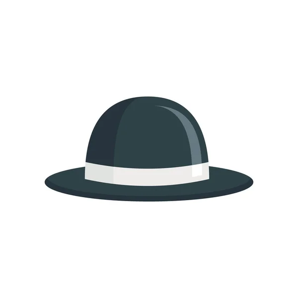 Модный Значок Плоской Шляпы Векторная Трехцветная Шляпа Плоском Стиле Изолированная — стоковый вектор