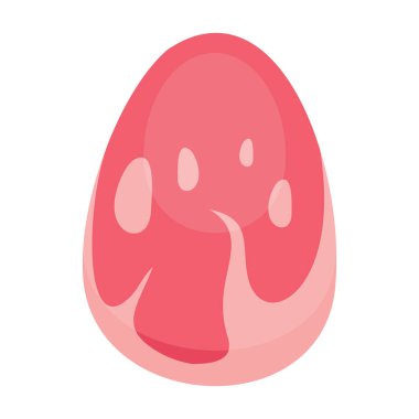 Çiğ et yassı ikonu. Düz bir şekilde beyaz arka planda izole edilmiş çiğ eti taşıyın. Ağ, oyun ve et reklamı elementi