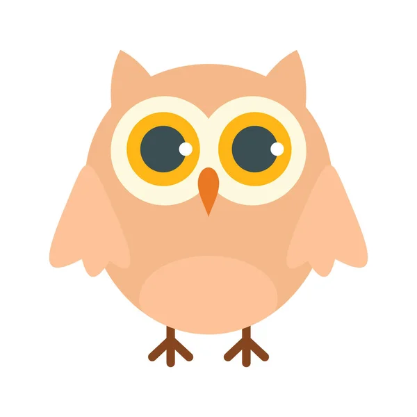 College Owl Flat Icon Vector College Owl Flat Style Isolated — Stock Vector