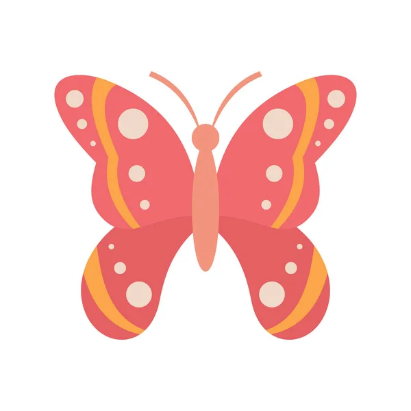 Schmetterling Für Kleid Flach Symbol Vektor Schmetterling Für Kleid Flachen — Stockvektor