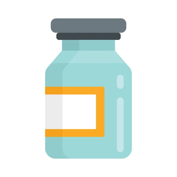 医学フラットアイコンのボトル 白い背景に隔離されたフラットスタイルの薬のベクトルボトル ウェブ ゲーム 医学広告のための要素 — ストックベクタ