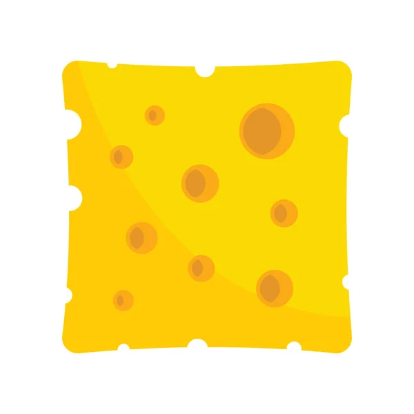 Gauda Cheese Flat Icon Vector Gauda Cheese Flat Style Isolated — Stock Vector