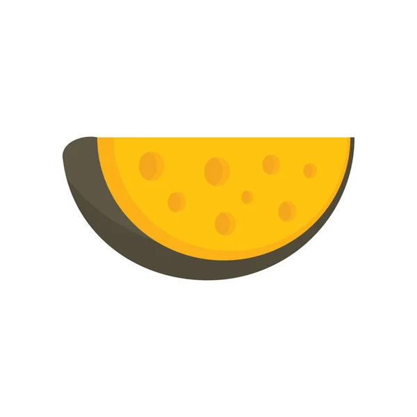 Icono Plano Queso Suizo Vector Queso Suizo Estilo Plano Aislado — Vector de stock