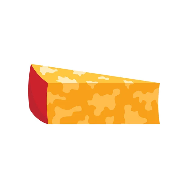 Colby Jack Queso Icono Plano Queso Vector Colby Jack Estilo — Vector de stock