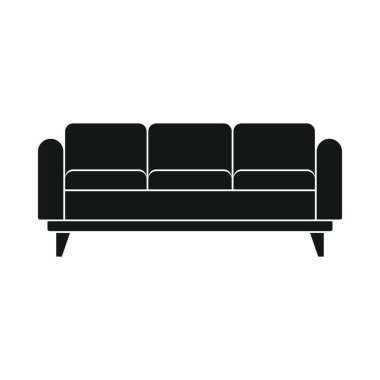 Dinlenme koltuğu siyah simge. Vektör dinlenme koltuğu basit siyah simge beyaz arkaplan üzerinde izole ağ, oyun, uygulama ve reklam için